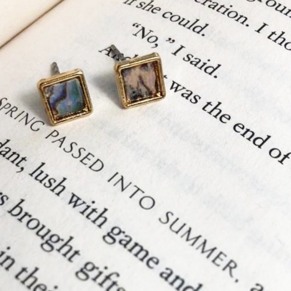 Alquimia Jewelry - AVALON GOLD STUD EARRINGS OS